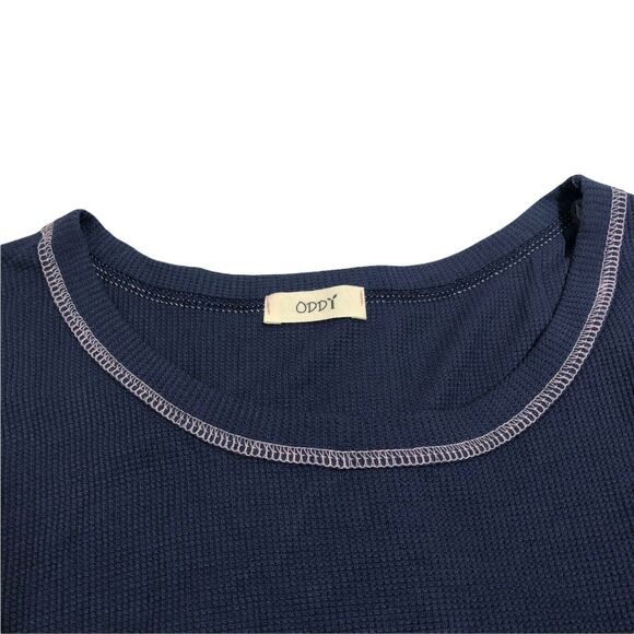 NEW NWOT Oddy Blue Long Sleeve Rayon Knit Floral Dress Womens 2XL Made in USA - Picture 4 of 6